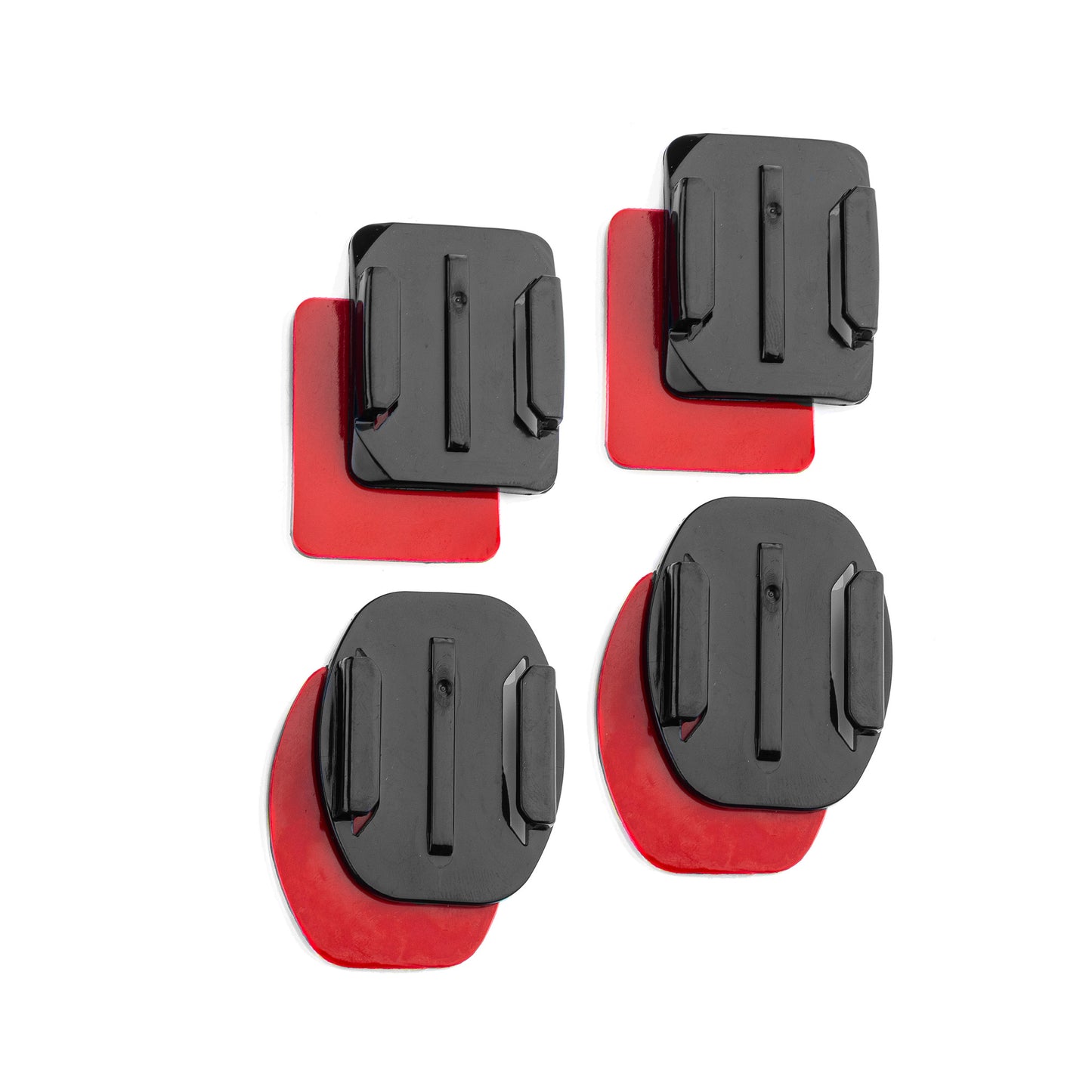 MOJOGEAR Action Camera Mount set Zelfklevend (recht+gebogen) - GoPro-accessoires