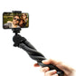 Flexible tripod with extra sturdy legs SET: includes phone holder, bluetooth remote shutter, GoPro mount adapter storage bag