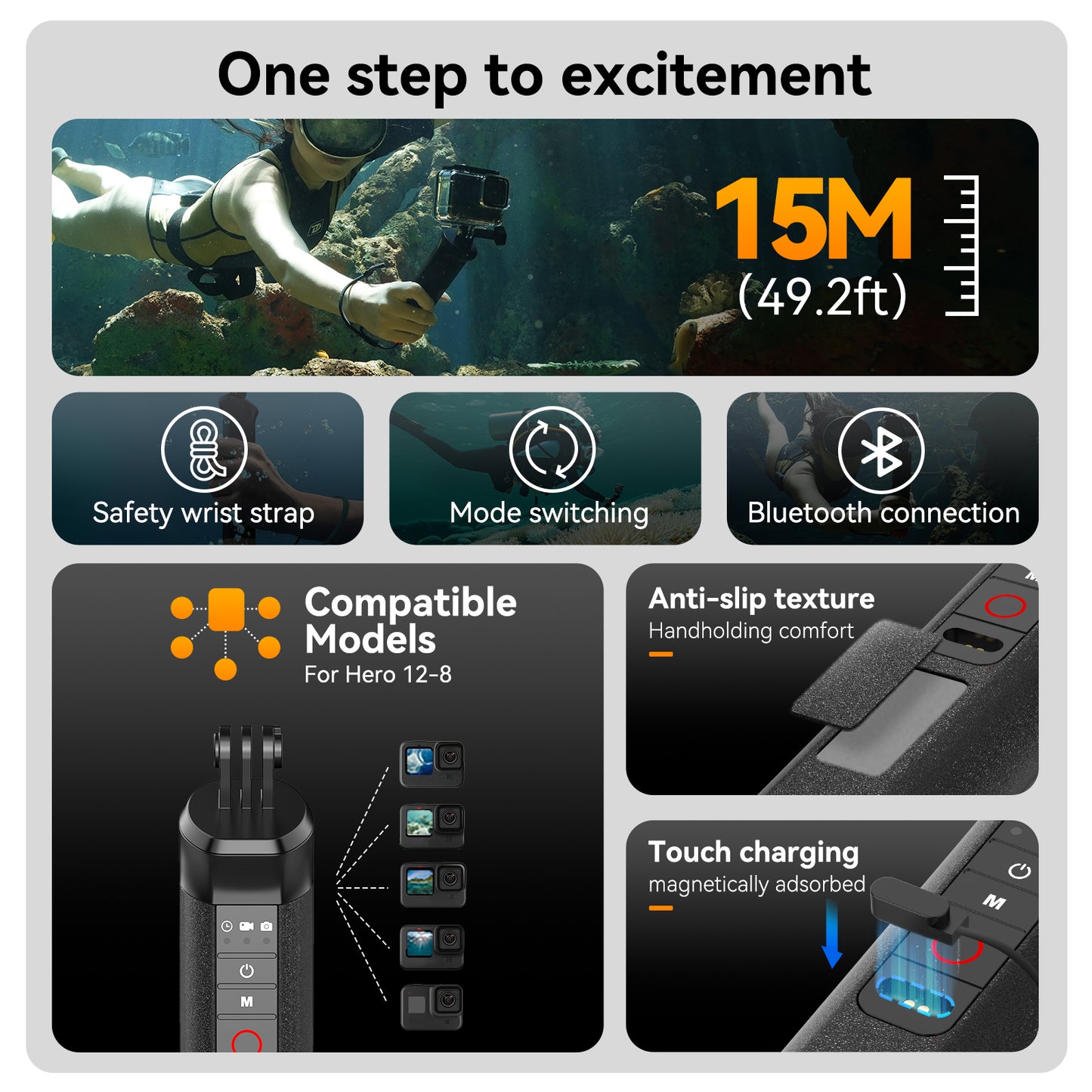 Telesin Underwater Bobber with Remote for GoPro
