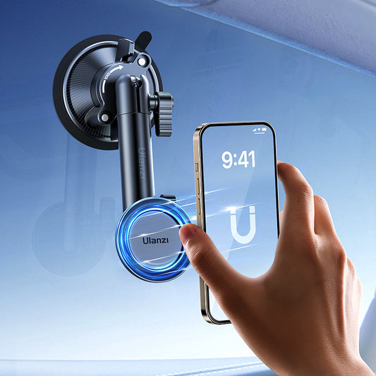 Ulanzi ZJ06 Smartphone Magsafe-mount met Zuignap - Uitschuifbaar tot 34cm - Telefoonhouders