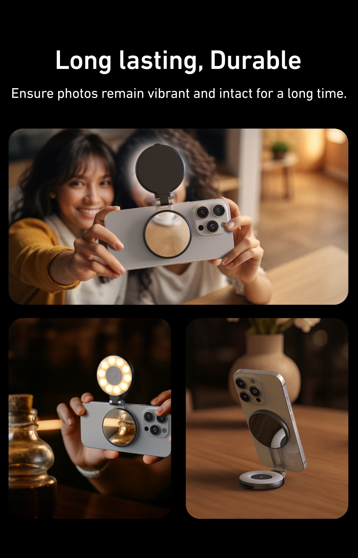 Telesin CO3 Selfie Light MagSafe - Zwart - Videoverlichting