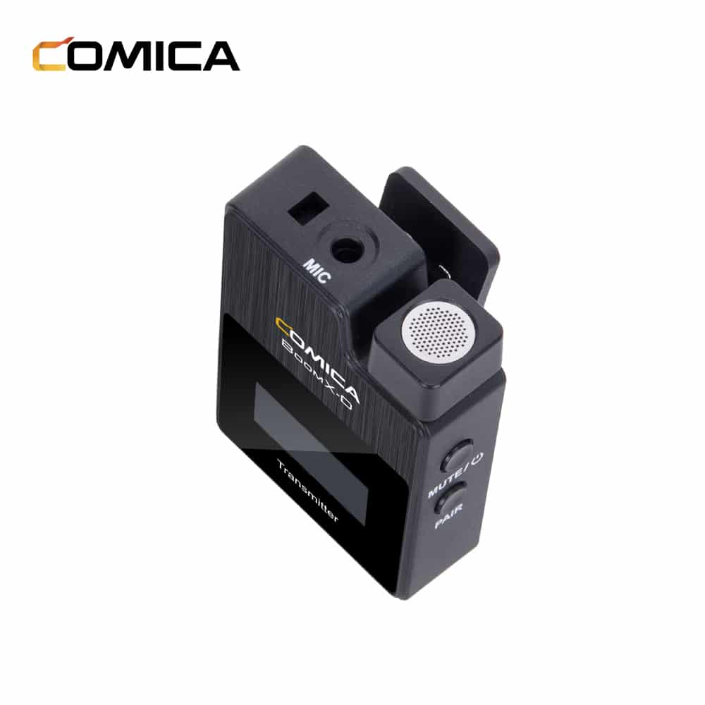 Comica BoomX-D D1 draadloze microfoon-set met 1 zender en ontvanger voor camera en smartphone