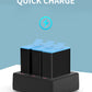 Telesin Triple batterij oplader voor 3 batterijen - GoPro Hero 13 - GoPro Accu's en opladers
