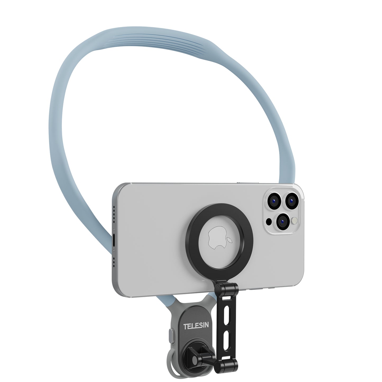 Telesin MagSafe Smartphone neck mount extra groot - Sky Blue - Telefoonhouders
