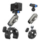 Telesin Tube Clamp voor DJI Osmo Action 3/4/5/6 - Grijs - GoPro Mounts