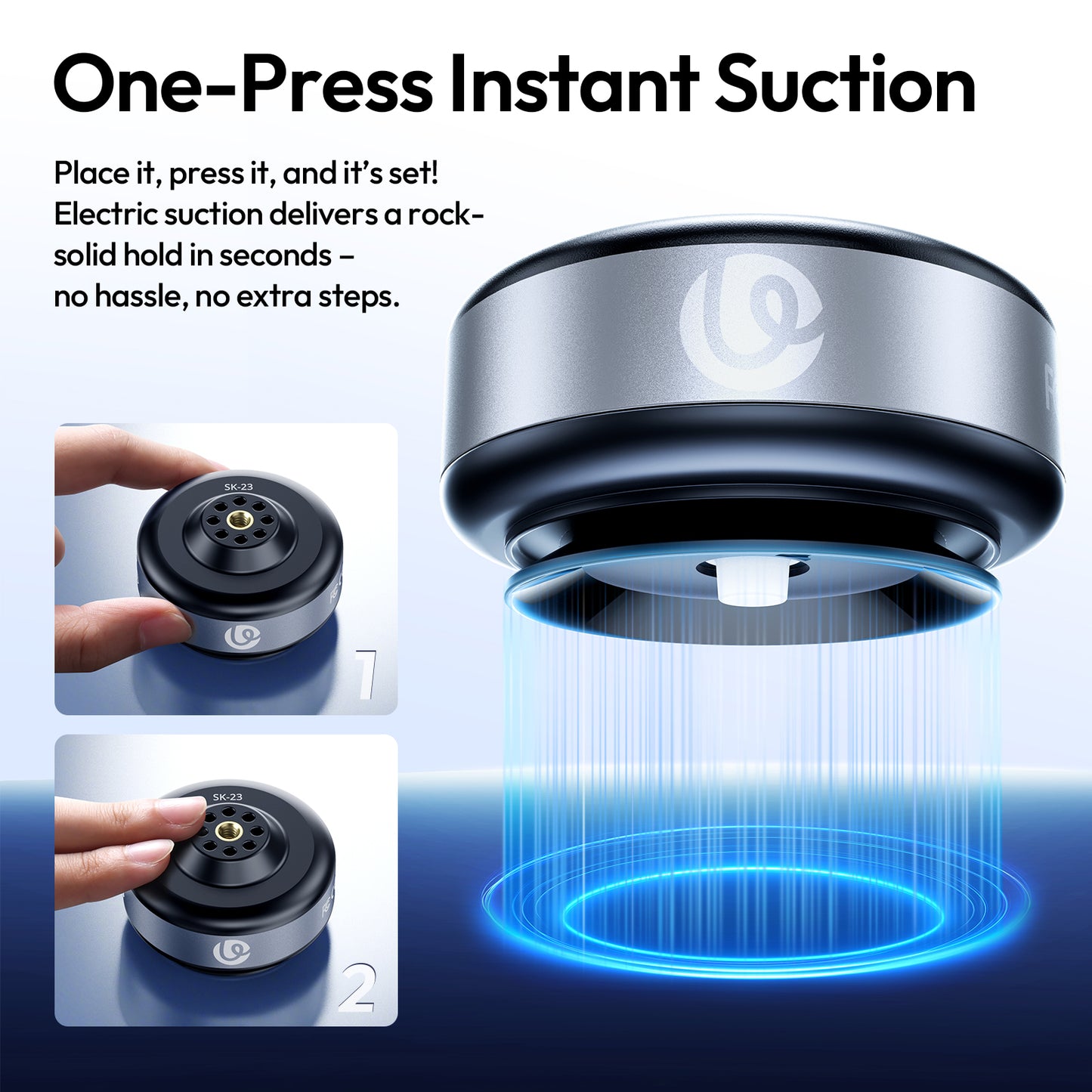 Ulanzi SK-23 Electric Suction Base with 1/4" screw