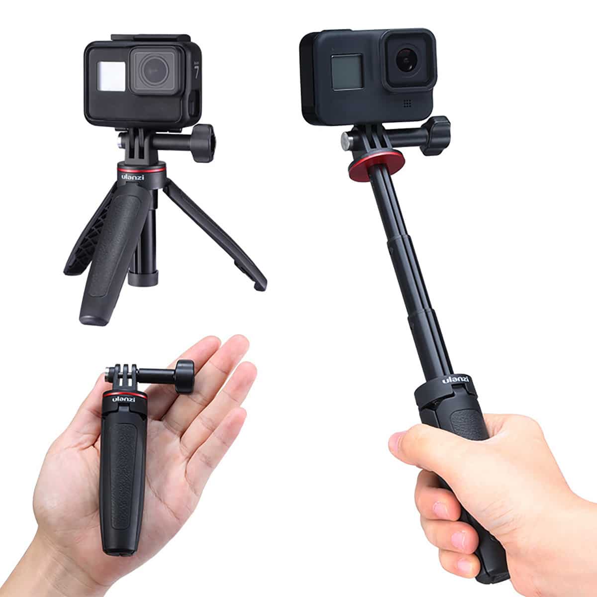 Ulanzi MT-09 GoPro vlogging tripod, hand grip & selfie stick