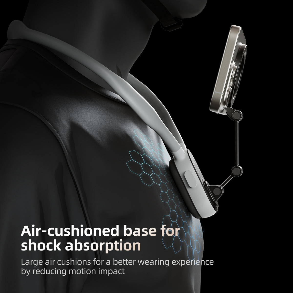 Telesin magnetische neck mount voor smartphone - Grijs - Telefoonhouders