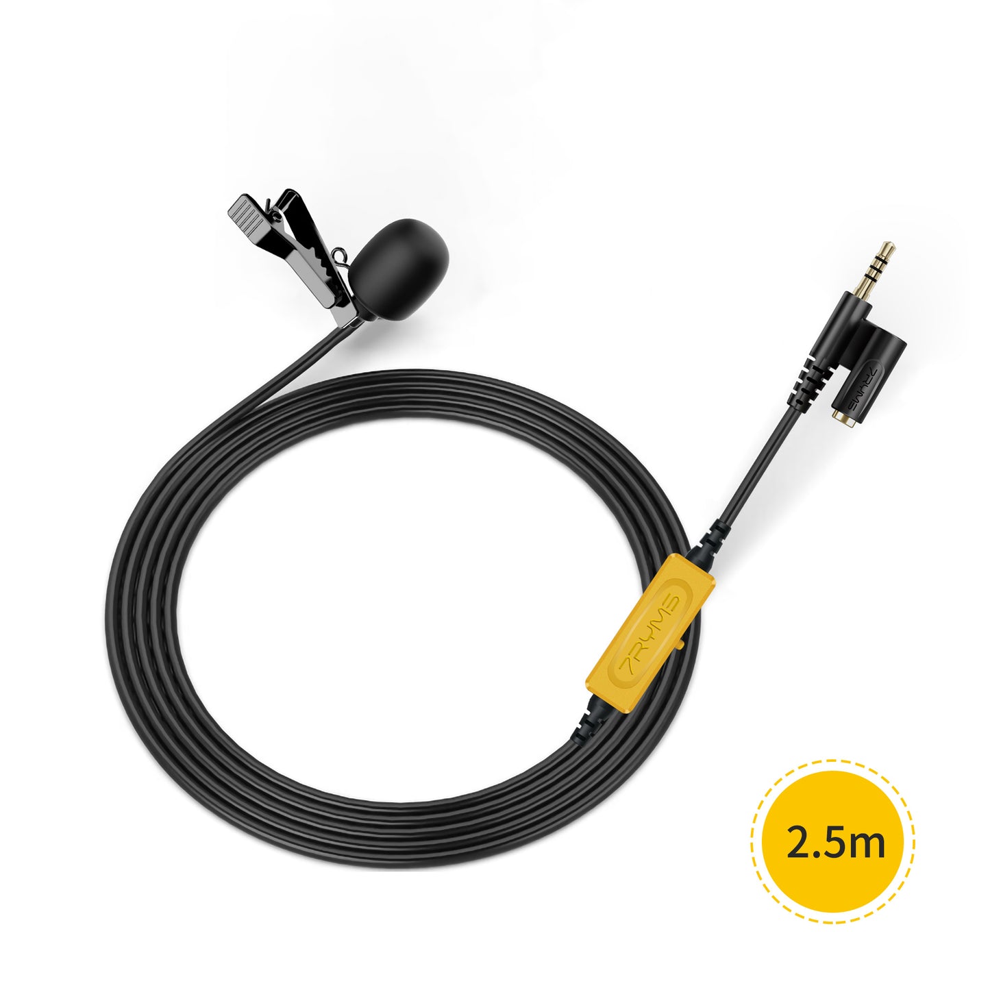 7RYMS S.LAV 01 Lavalier Microphone for smartphone, camera and computer (2.5 m.)