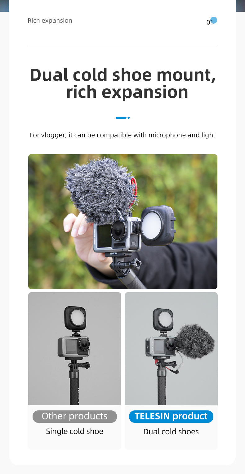 Telesin Metal Cage for DJI Osmo Action 3/4