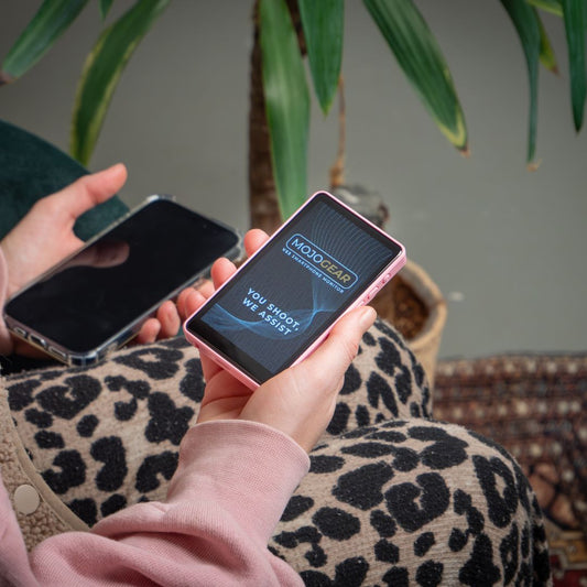 MOJOGEAR VS3 Selfie Vlog Monitor draadloos + bedraad - Roze - Overige producten