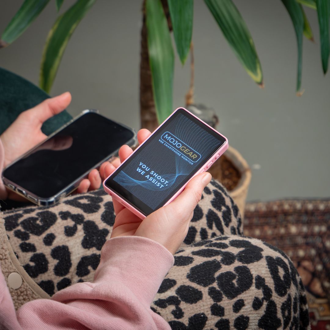 MOJOGEAR VS3 Selfie Vlog Monitor draadloos + bedraad - Roze - Overige producten