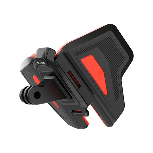 Telesin Premium Helmet Mount / helmbevestiging - Oranje - GoPro-accessoires