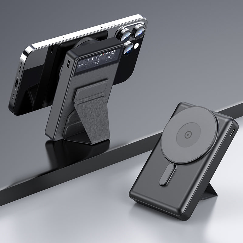 MOJOGEAR Wireless Phone+Watch 10.000mAh Powerbank voor Smartphone en Apple Watch - Draadloos & Magnetisch - Ook geschikt voor MagSafe