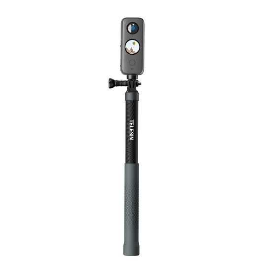 Telesin MNP-002 Selfie Stick 120 cm voor actioncamera en smartphone - Carbon - GoPro Selfie sticks