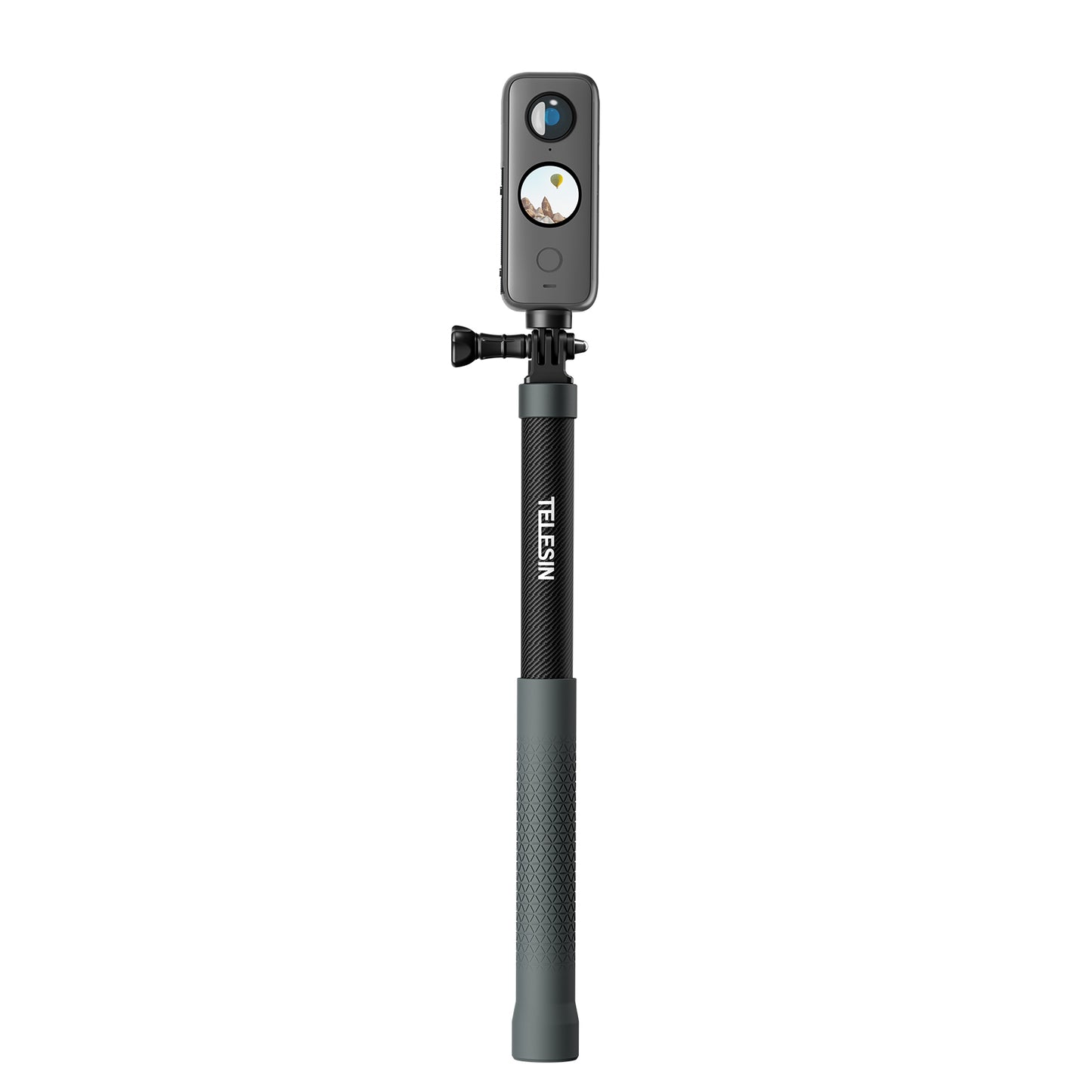 Telesin MNP-002 Selfie Stick 120 cm voor actioncamera en smartphone - Carbon