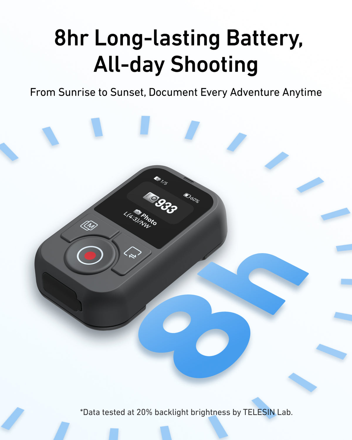 Telesin T13 Bluetooth Remote for DJI Osmo Action - Waterproof