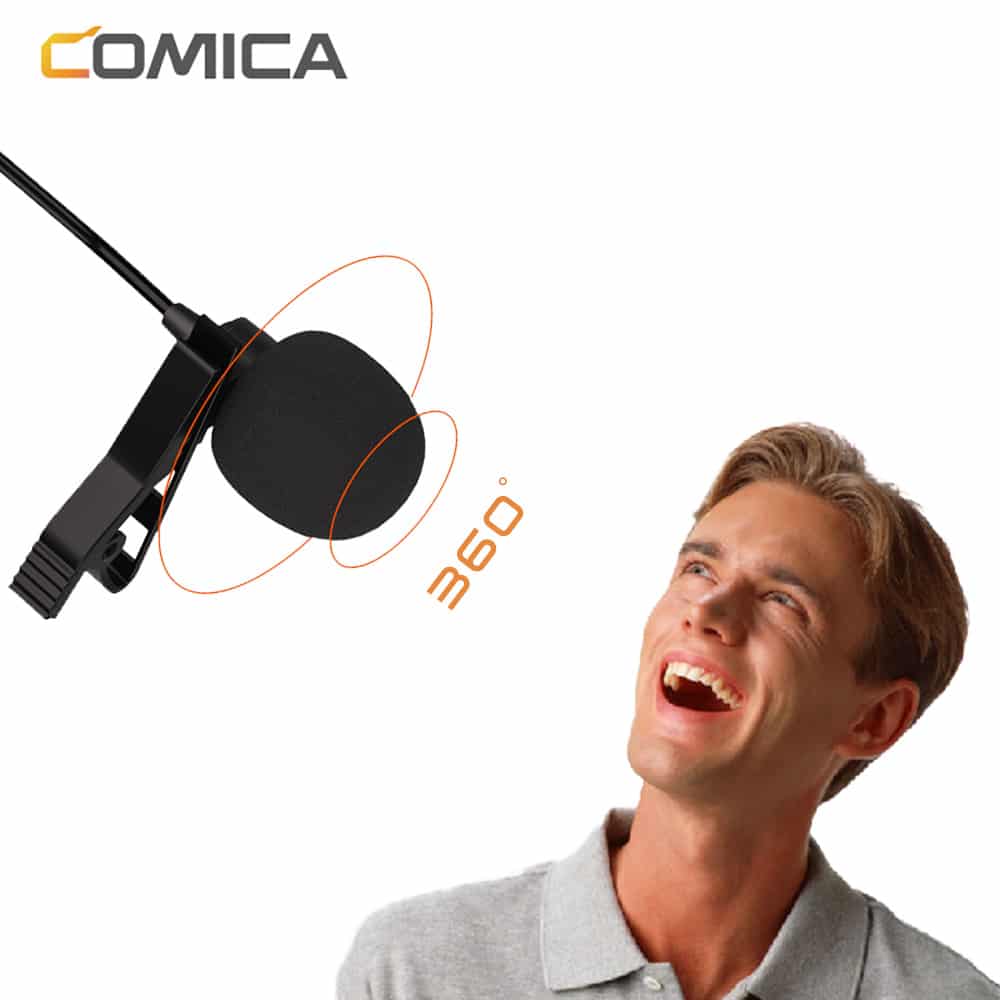 Comica CVM-V01SP (MI) lavalier microphone with Lightning connection for iPhone and iPad