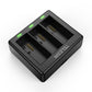 Telesin Triple batterij oplader voor 3 batterijen - GoPro Hero 13 - GoPro Accu's en opladers