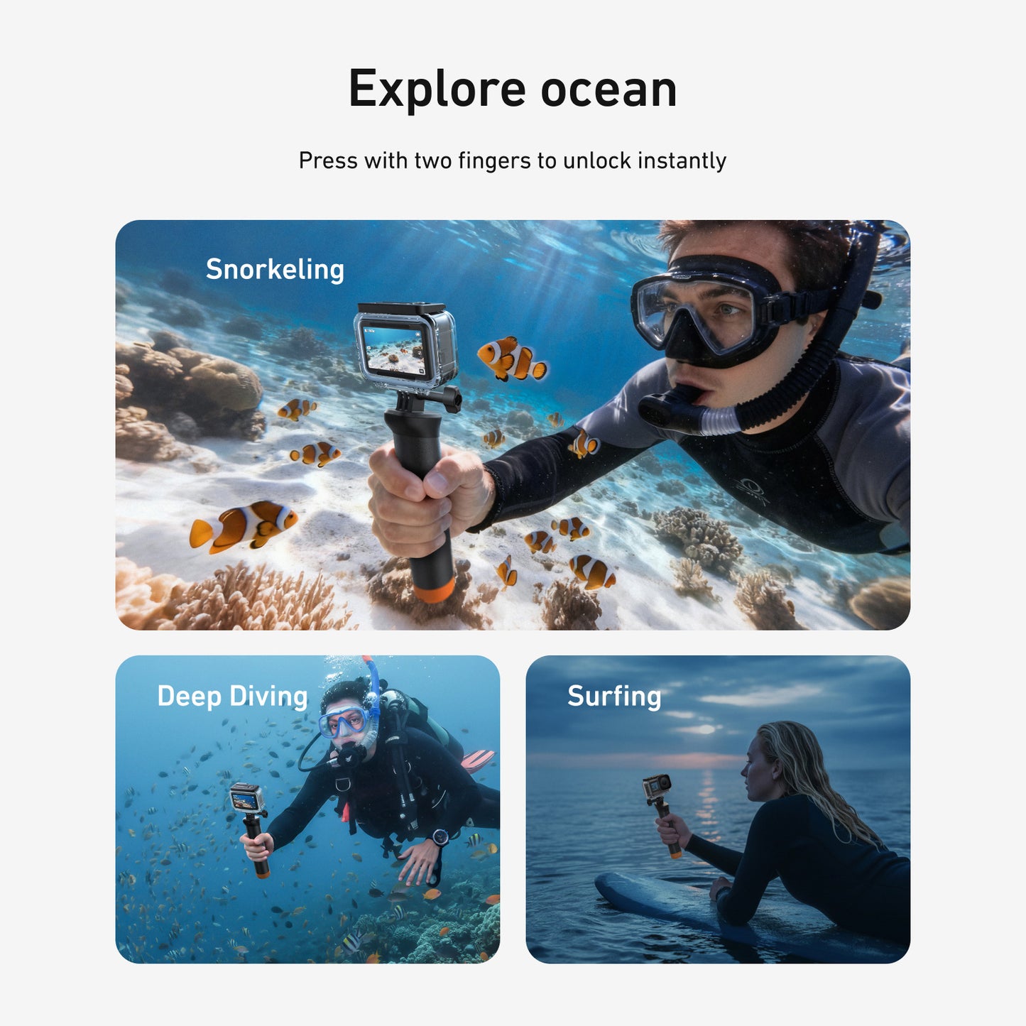 Telesin Waterproof Case voor DJI Osmo Action 6