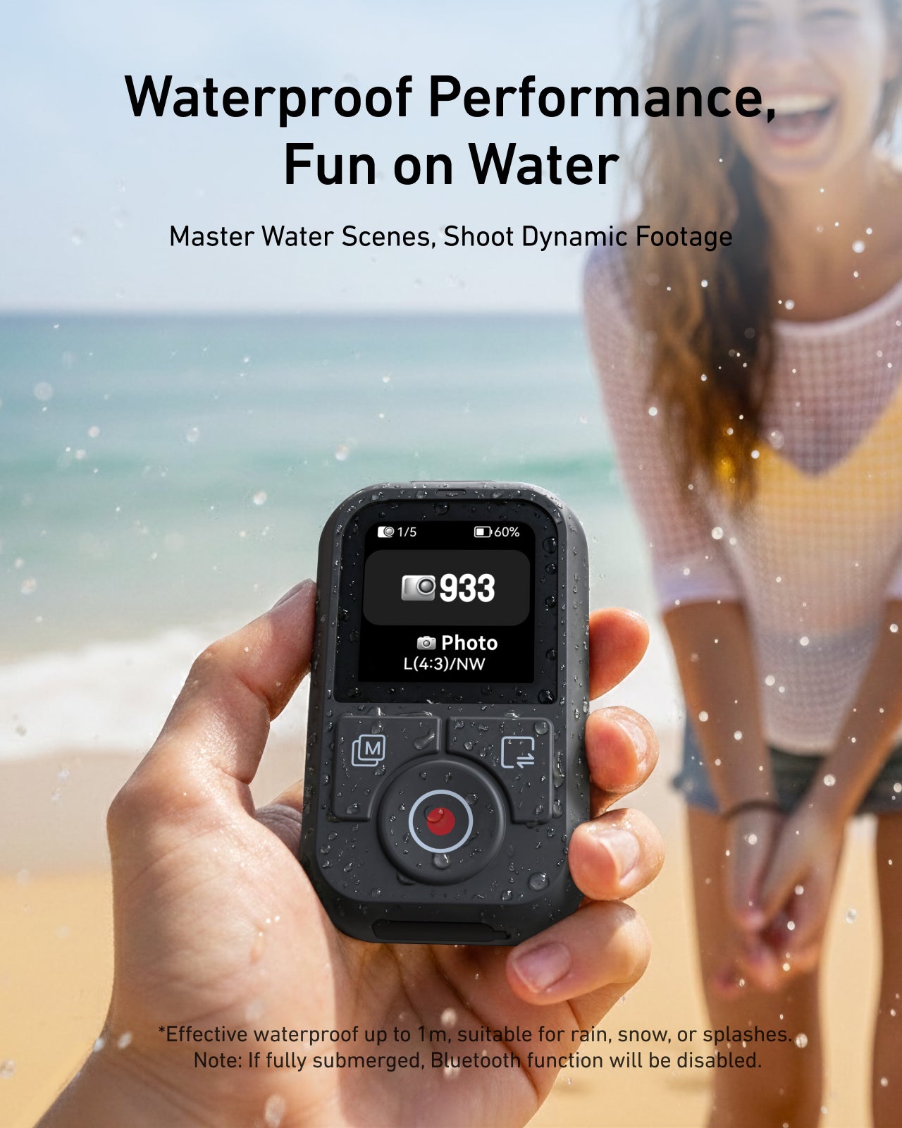 Telesin T13 Bluetooth Remote for DJI Osmo Action - Waterproof