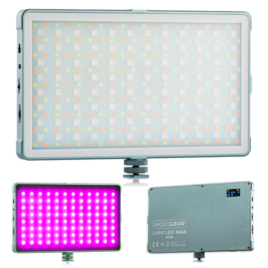 MOJOGEAR Lumi RGB LED-lamp 18.5W - Max - Cameralampen