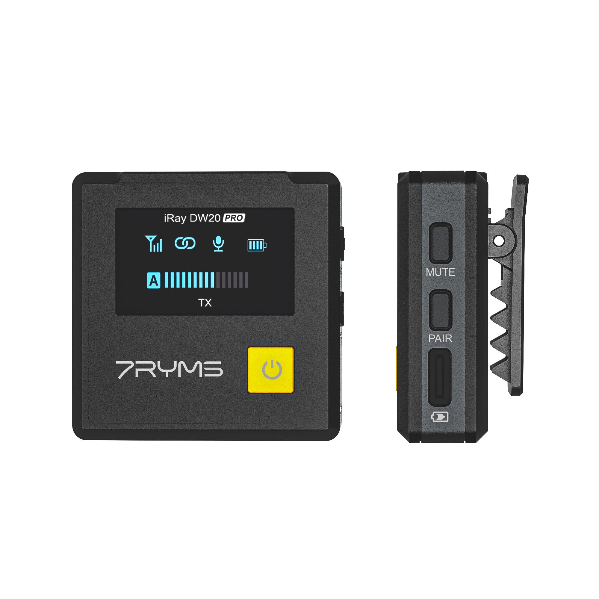 7RYMS iRay DW20 PRO 2.4G Dual-channel Wireless Microphone Set with