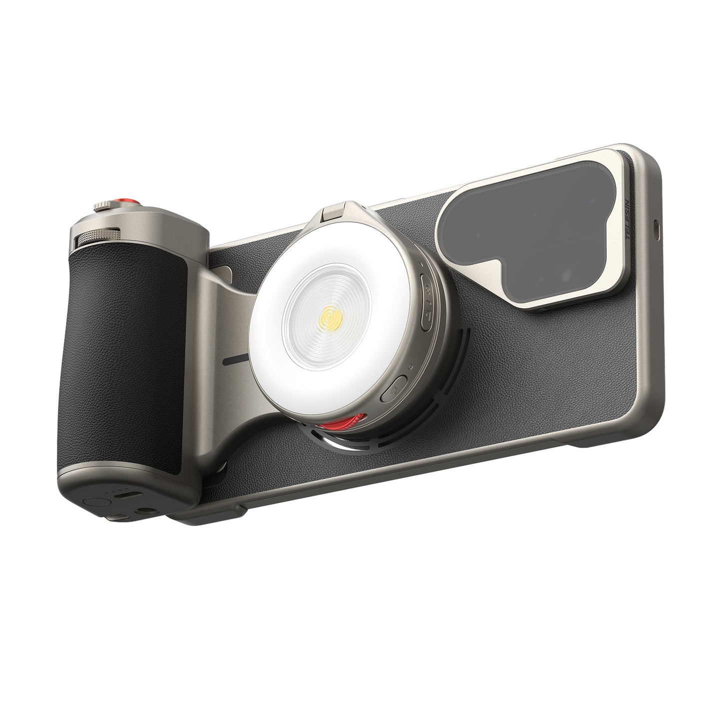 Telesin Master Grip voor Samsung S26 Ultra - Creator Combo met lamp en filter - Zwart