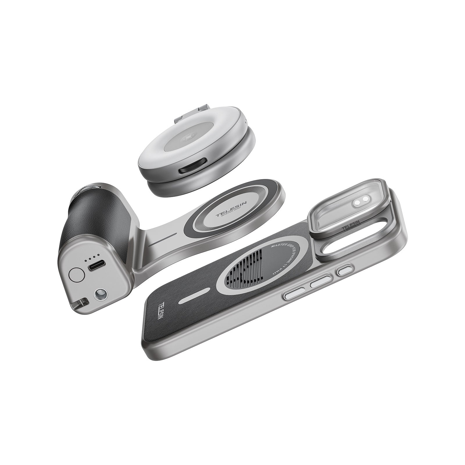 Telesin Master Grip for iPhone 17 Pro - Creator Combo with lamp