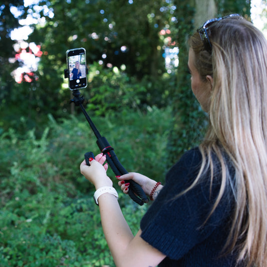 MOJOGEAR MG-TS1 Flexibel Selfie Stick Statief met Bluetooth Remote - Selfiesticks