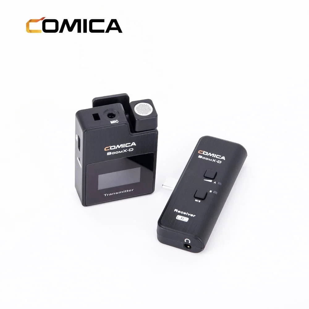 Comica BoomX-D UC1 wireless microphone set with 1 transmitter and USB-C receiver