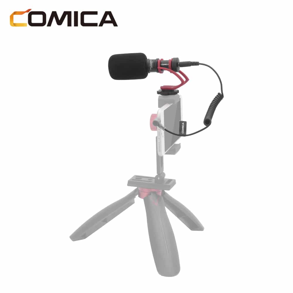 Comica CVM-VM10II directional microphone for smartphone and camera