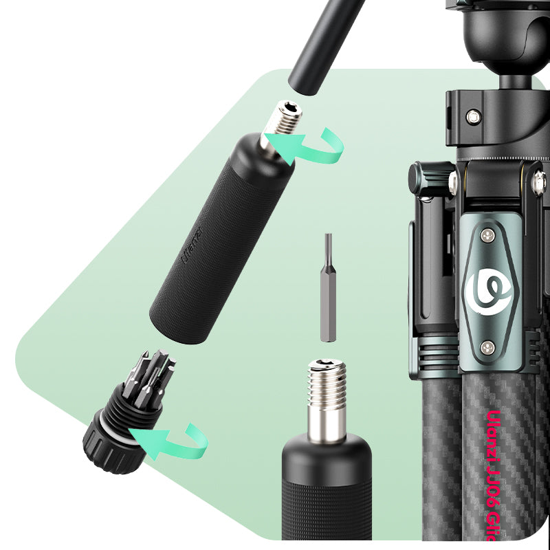 Ulanzi GlideGo JJ06 Video Tripod Carbon - Black