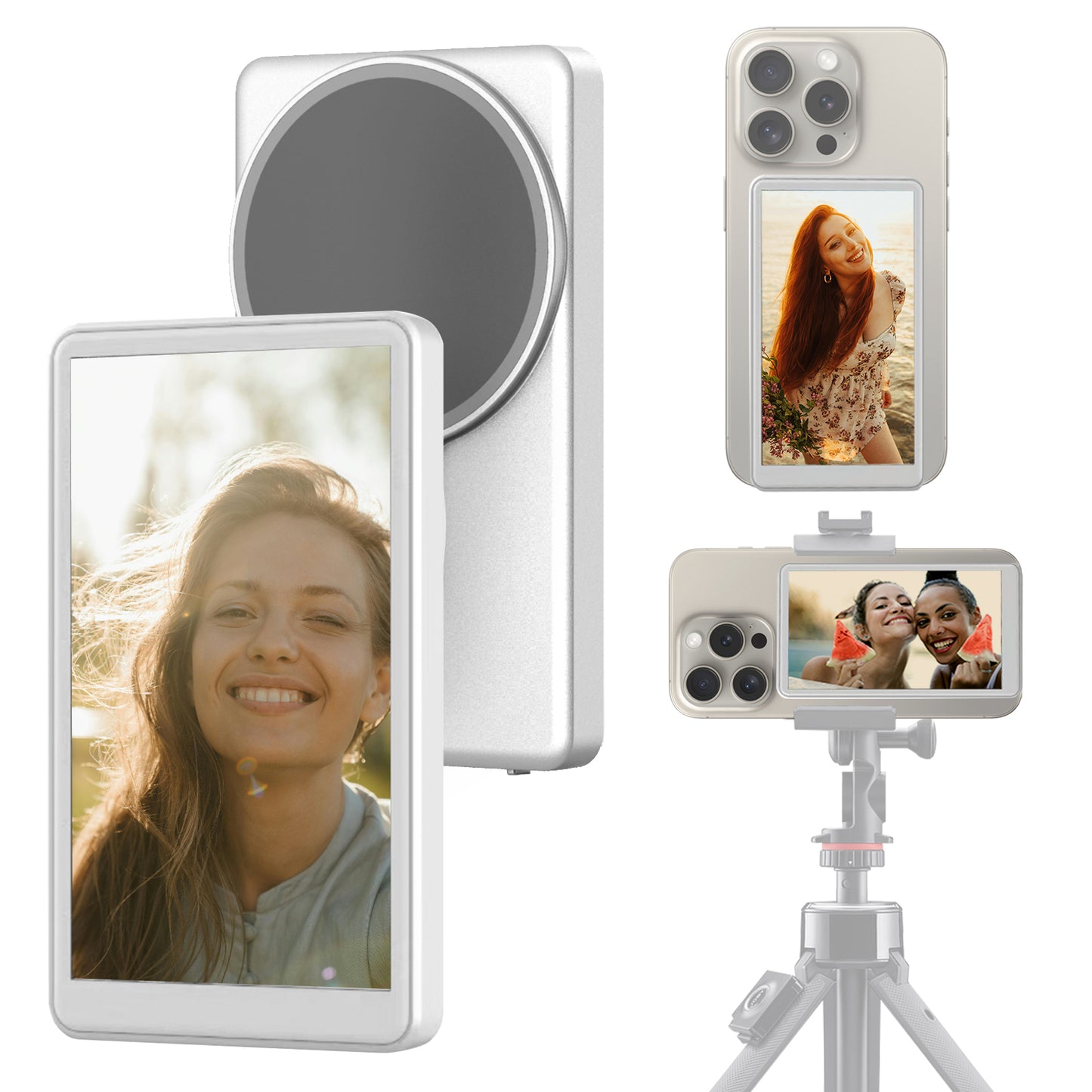 MOJOGEAR VS1 Selfie Vlog Monitor - Alleen compatibel met Samsung - Wit - Overige producten