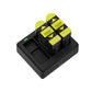 Telesin Triple Batterij Oplader met 2 batterijen voor GoPro 9 / 10 / 11 / 12 - GoPro Accu's en opladers