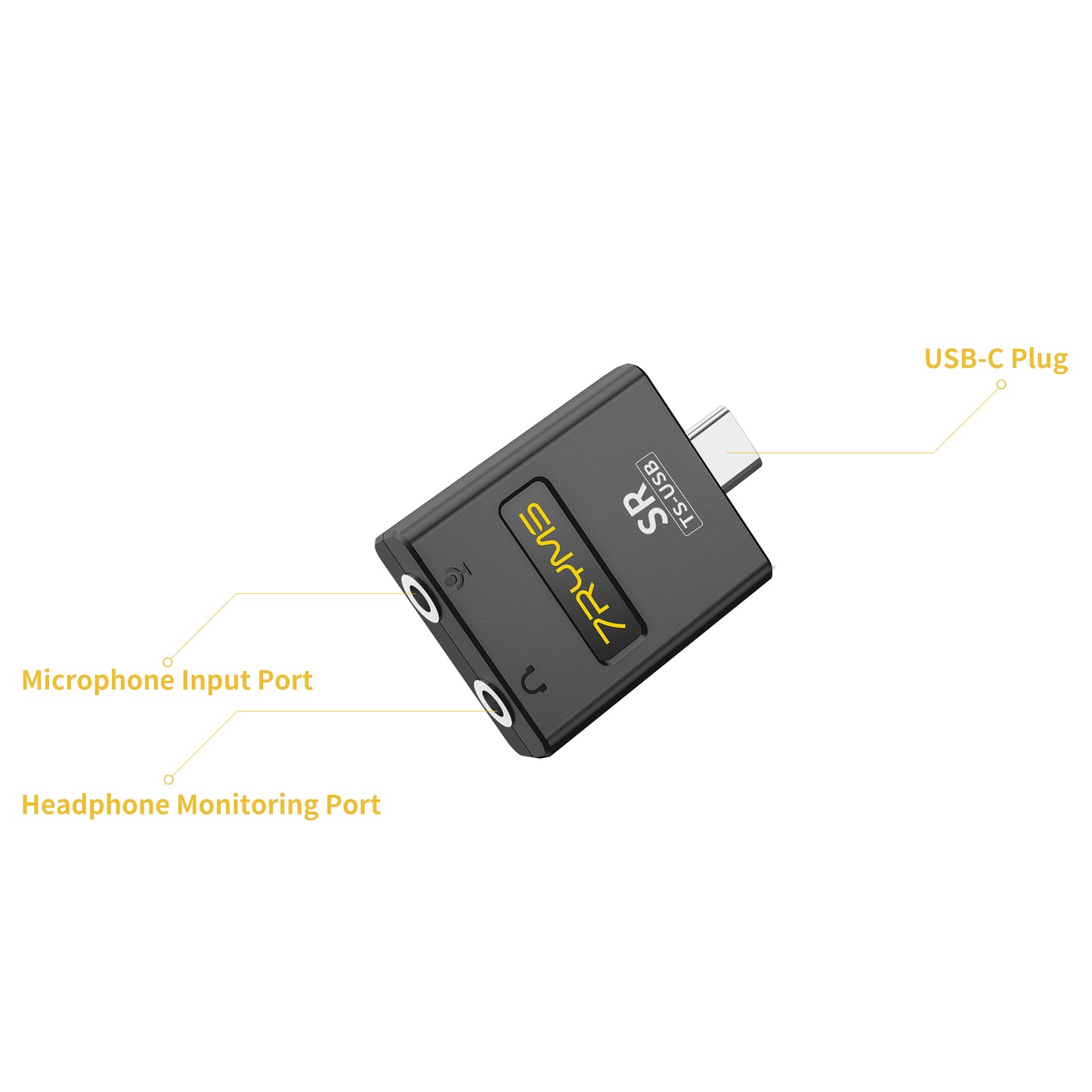 7RYMS SR TS USB Audio Adapter / Externe geluidskaart - USB-C naar 2x 3,5mm jack