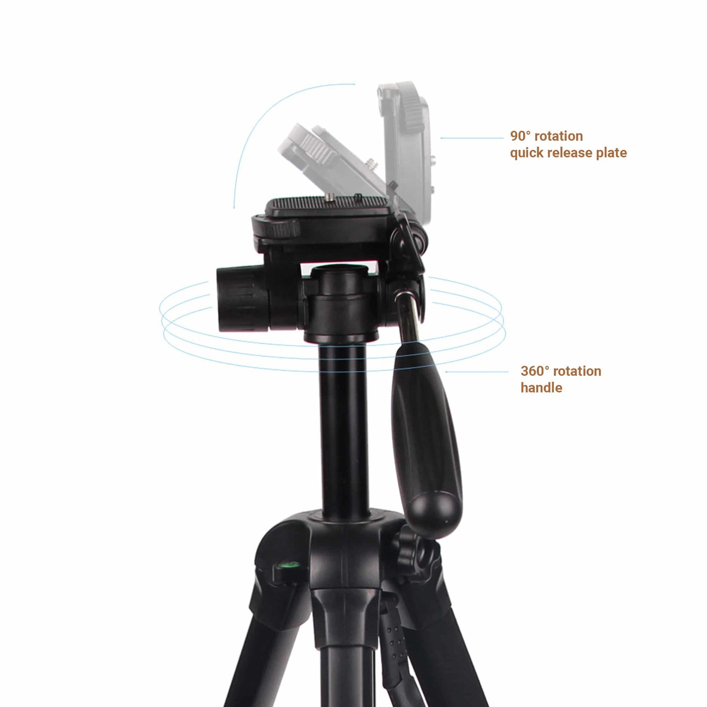 MOJOGEAR 177cm 2-in-1 statief: driepoot & monopod