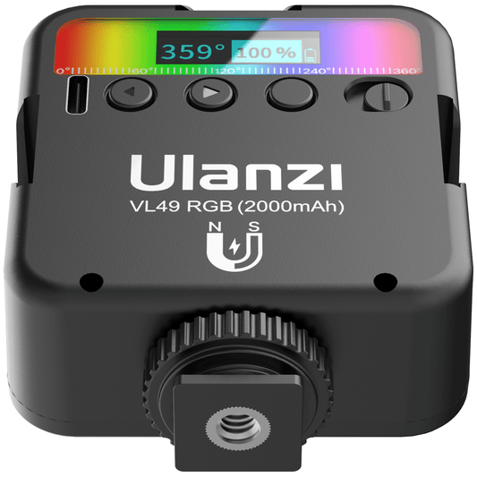 Ulanzi VL49 RGB Multi Color LED-videolamp - Cameralampen