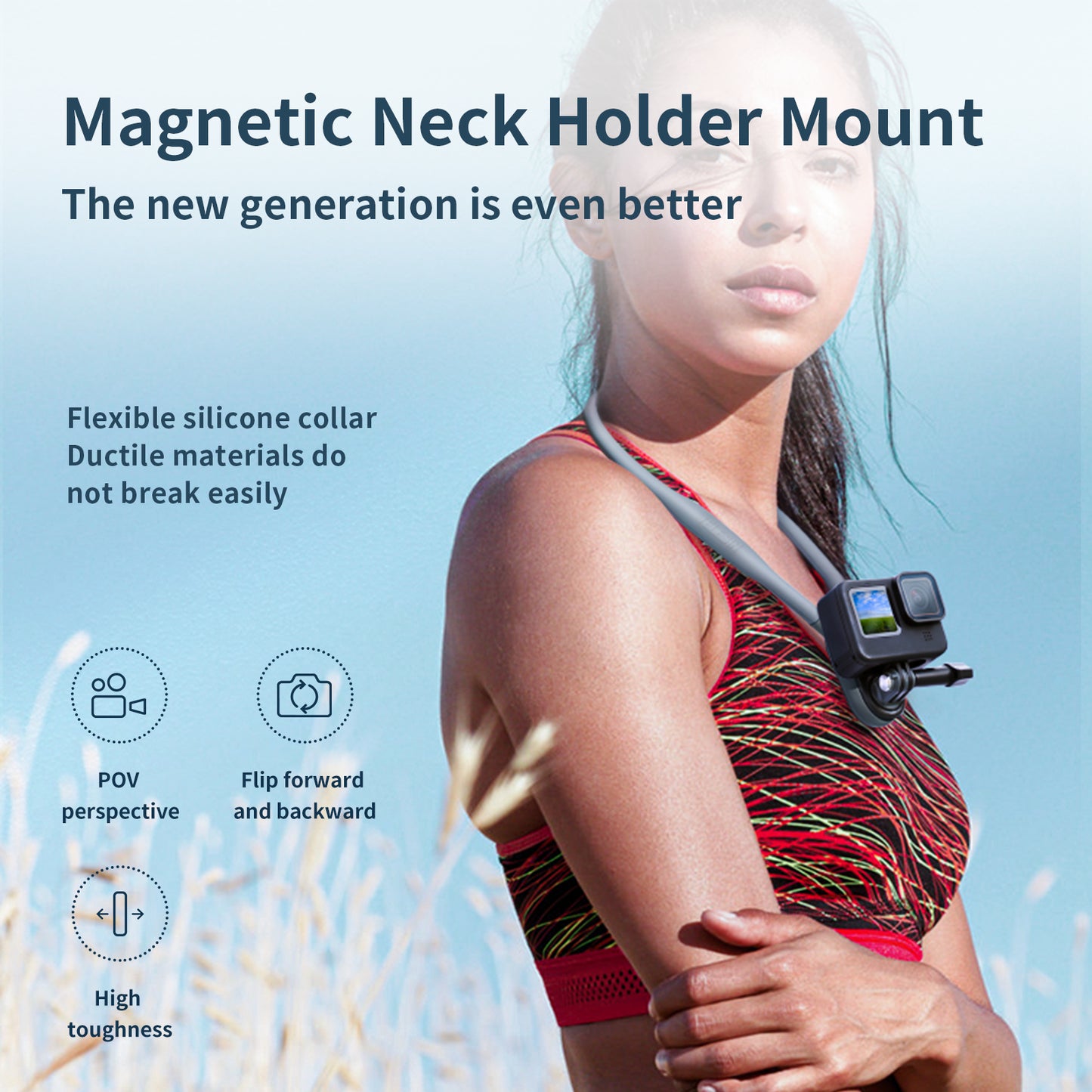 Telesin Neck Mount / nekbevestiging magnetisch voor GoPro