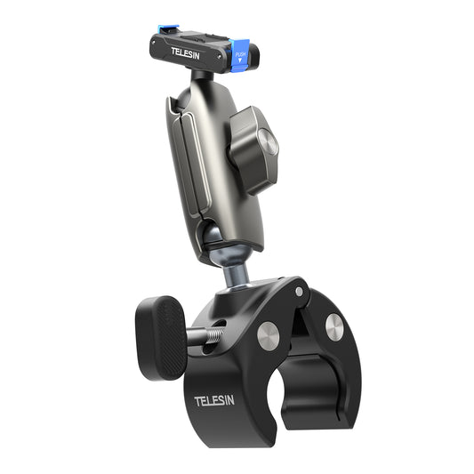 Telesin Tube Clamp voor DJI Osmo Action 3/4/5/6 - Grijs - GoPro Mounts