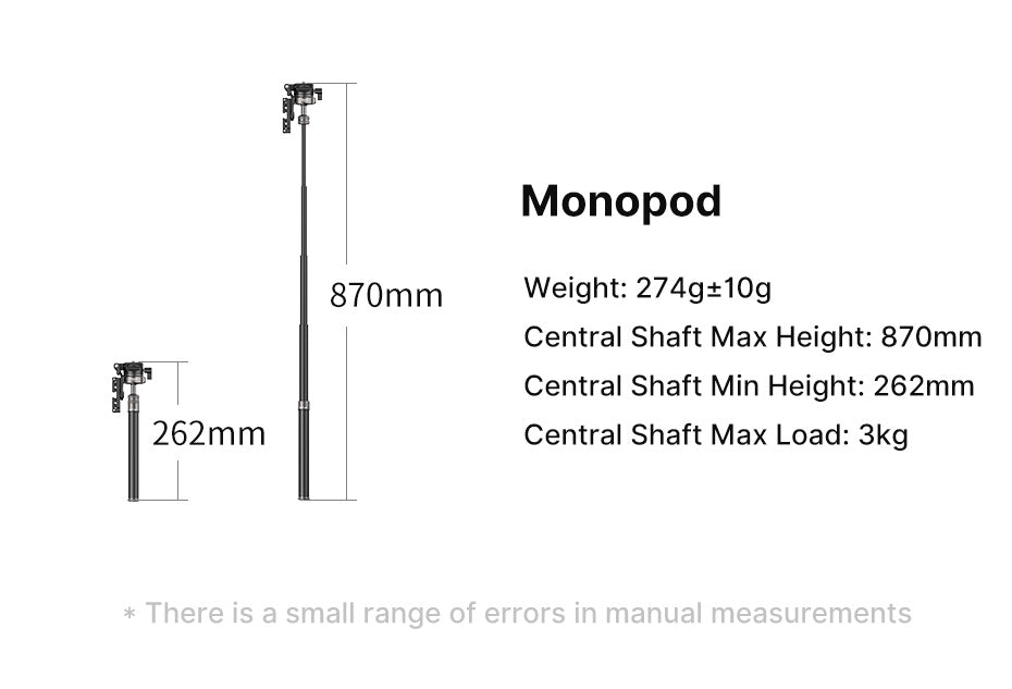 Ulanzi MT-63 lichtgewicht reisstatief 145cm met tel.houder - Statieven en toebehoren