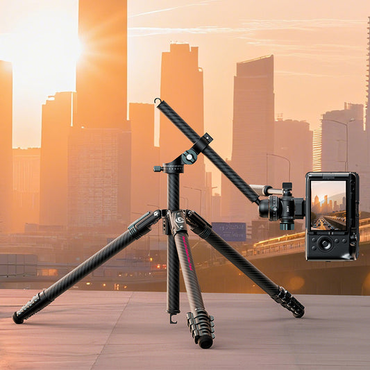 Ulanzi GlideGo JJ06 Video Tripod met kantelbare arm - Carbon - Grote statieven
