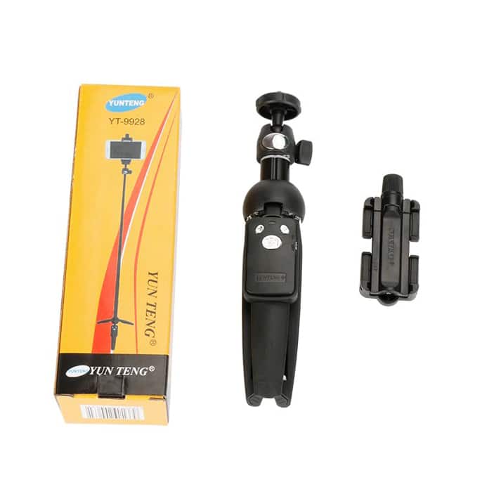 Yunteng YT-9928 Selfie stick met statief voor smartphone en camera