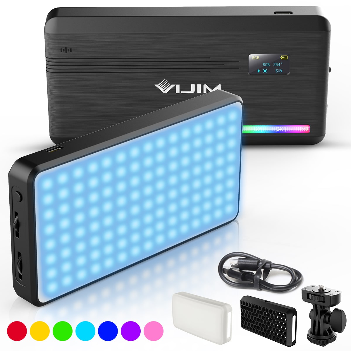 Superveelzijdige RGB LED videolamp: VIJIM VL196 | MOJOGEAR