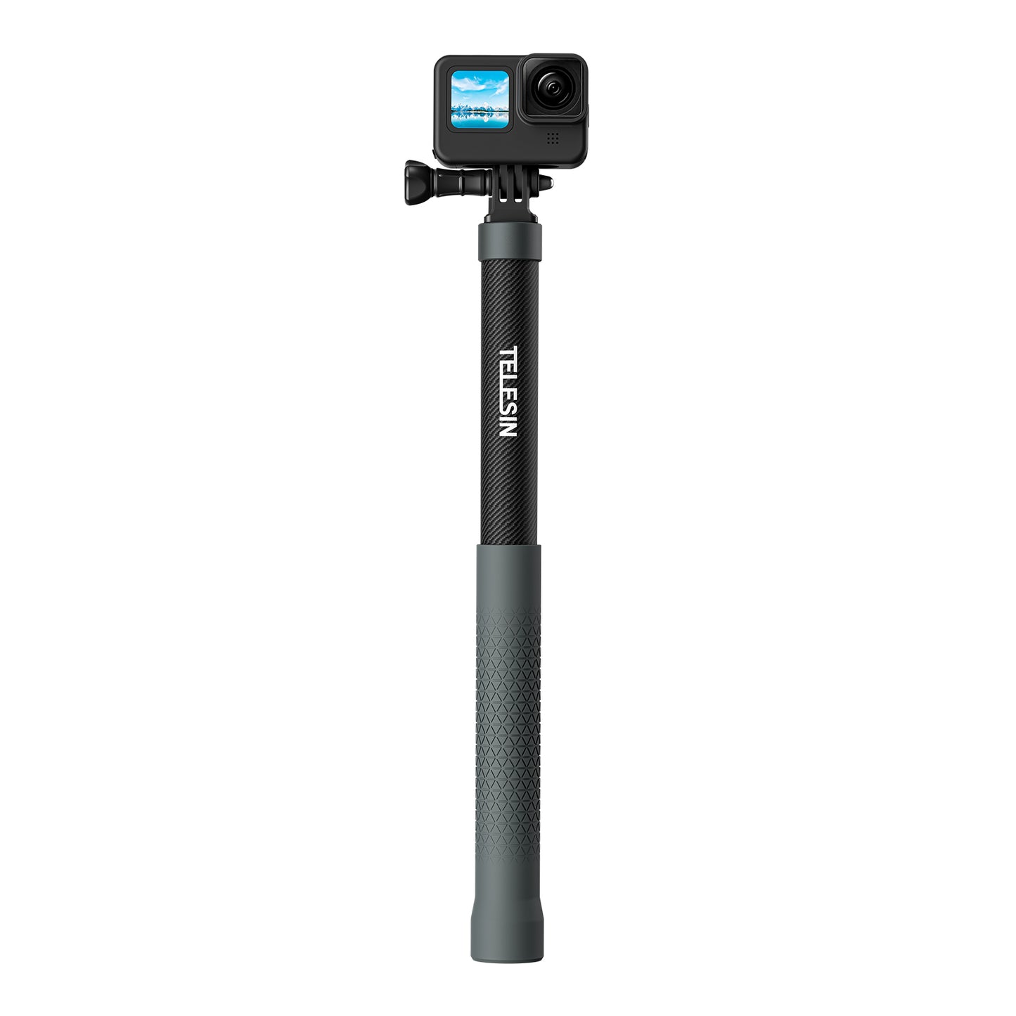 Telesin MNP-002 Selfie Stick 120 cm voor actioncamera en smartphone - Carbon