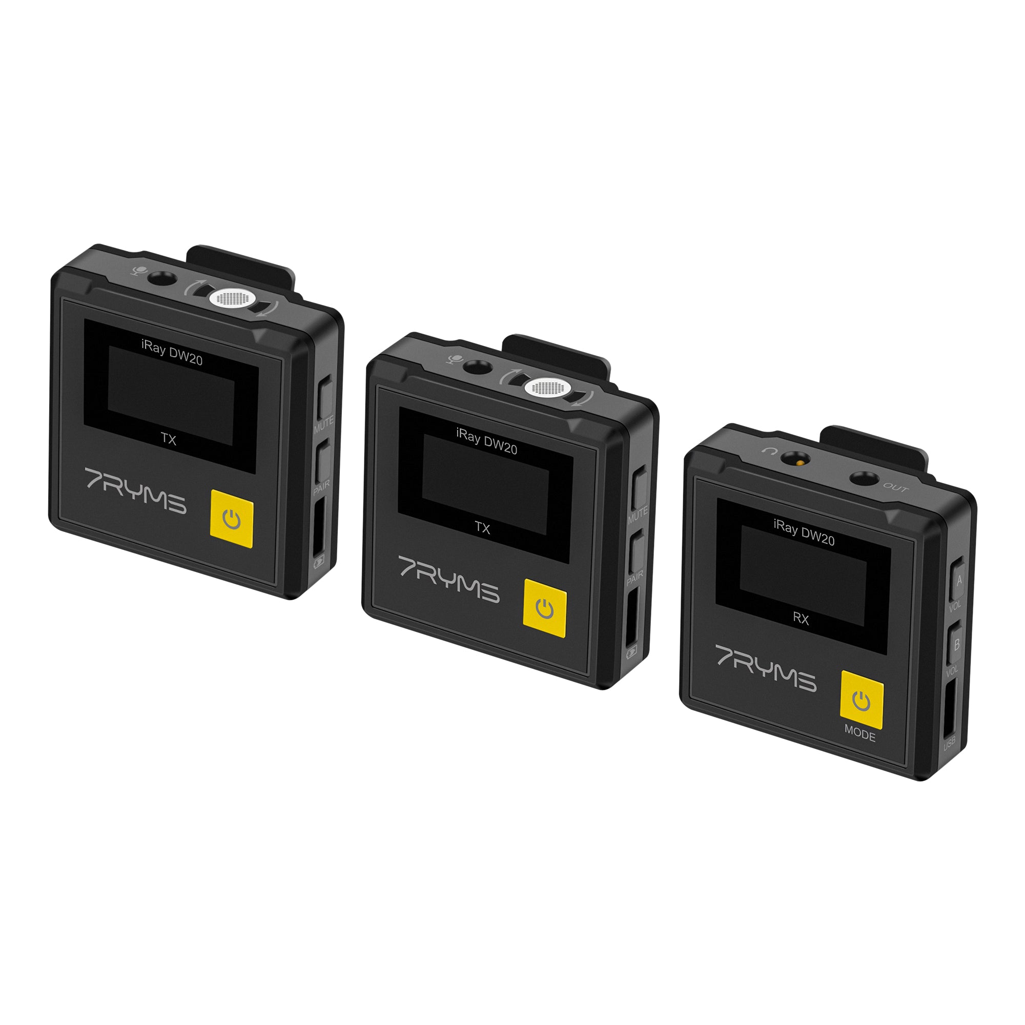 iRay DW20 ワイヤレスピンマイク　新品未使用 7RYMS iRay DW20(A) Wireless Microphone Set with 2 Transmitters