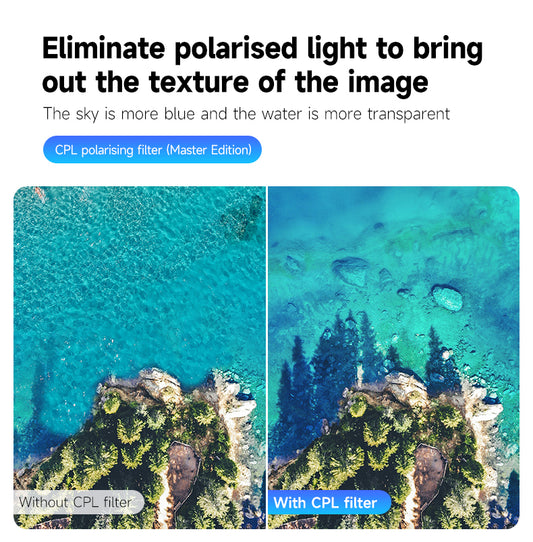 Telesin CPL+ND8/16/32 Lensfilterset (4-pack) voor Osmo Action 3/4 - Lenzen