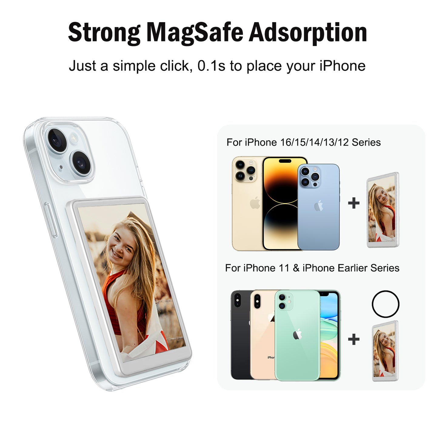 MOJOGEAR VS1 Selfie Vlog Monitor voor Samsung - Wit - Overige producten