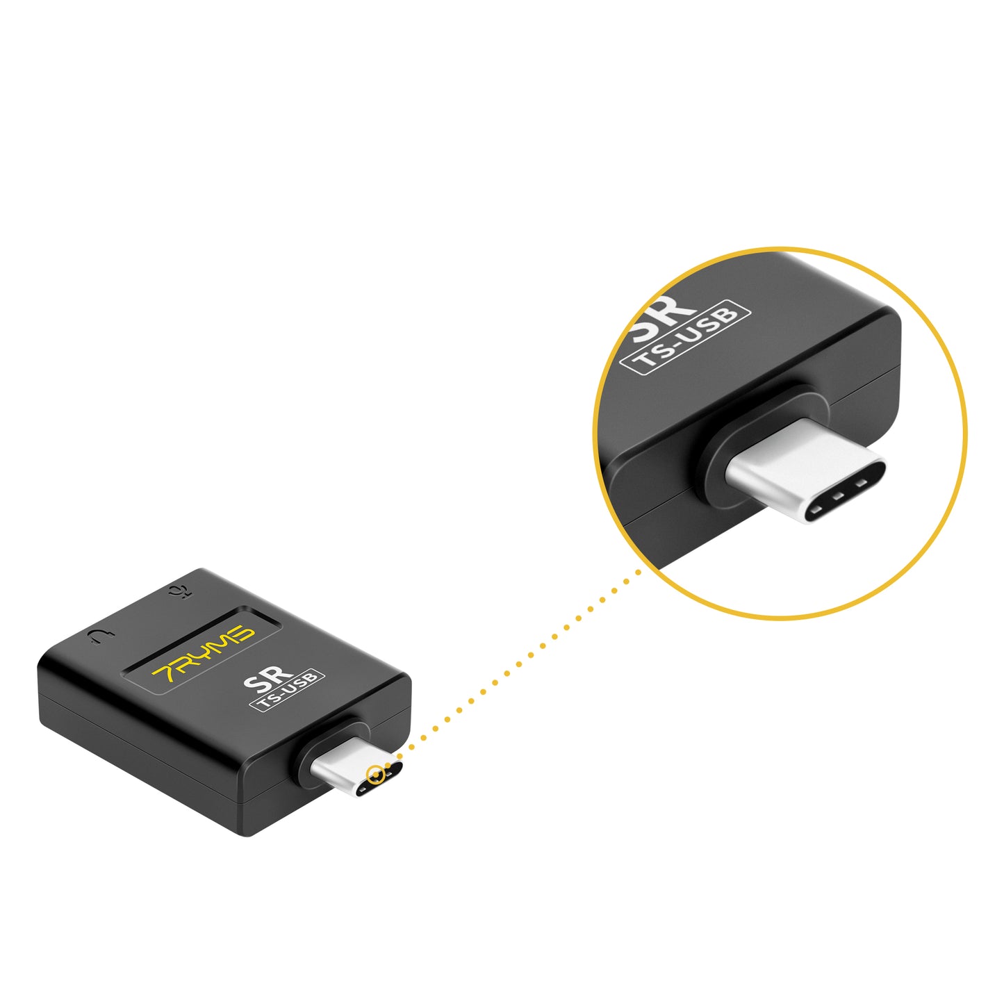 7RYMS SR TS USB Audio Adapter / Externe geluidskaart - USB-C naar 2x 3,5mm jack