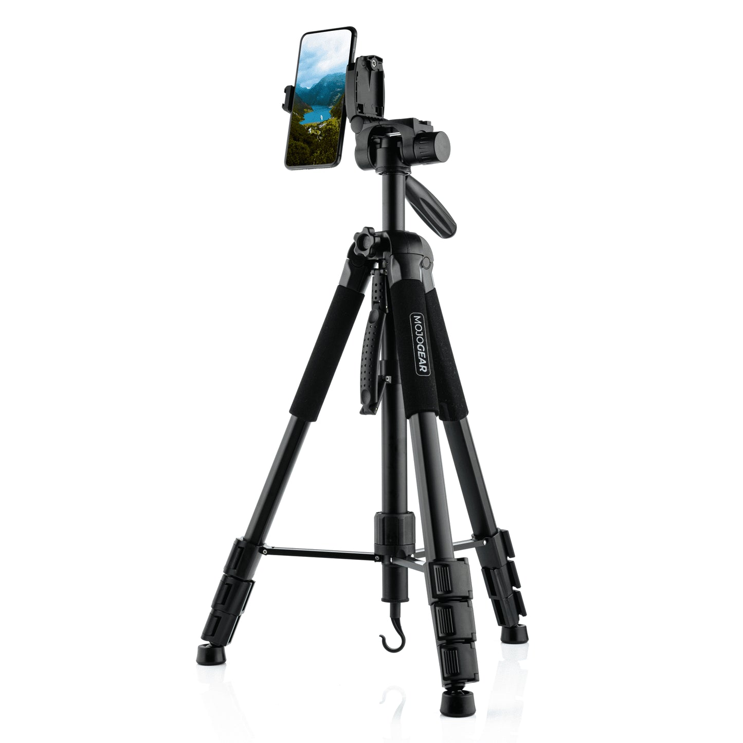 MOJOGEAR 177cm 2-in-1 camera en telefoon statief: driepoot & monopod - Grote statieven